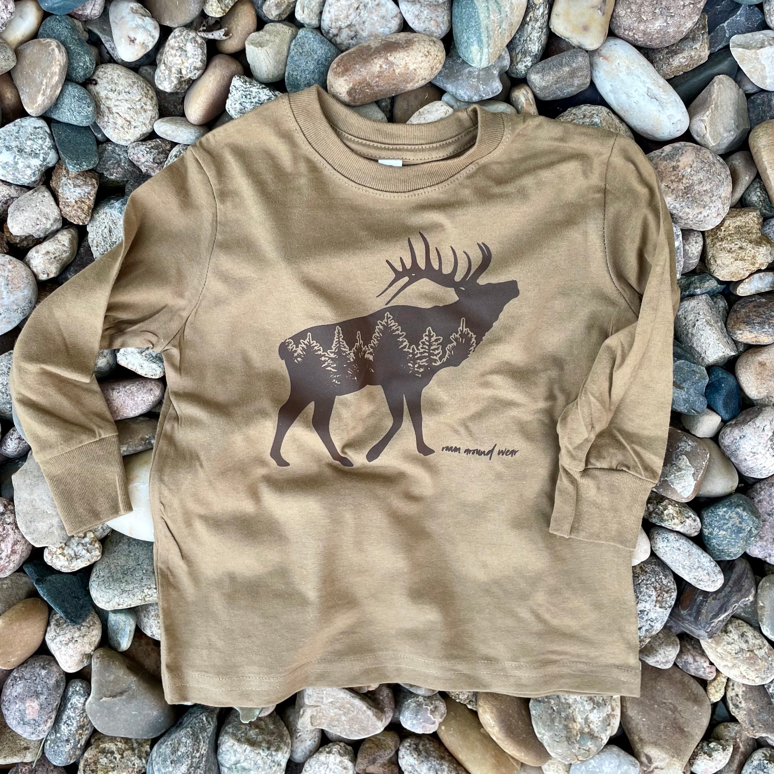 Elk Forest. Elk Forest roam shirt. Wyoming t-shirt. Unisex shirt. Roam Around Wear is a Wyoming t-shirt company based out of Gillette, Wyoming