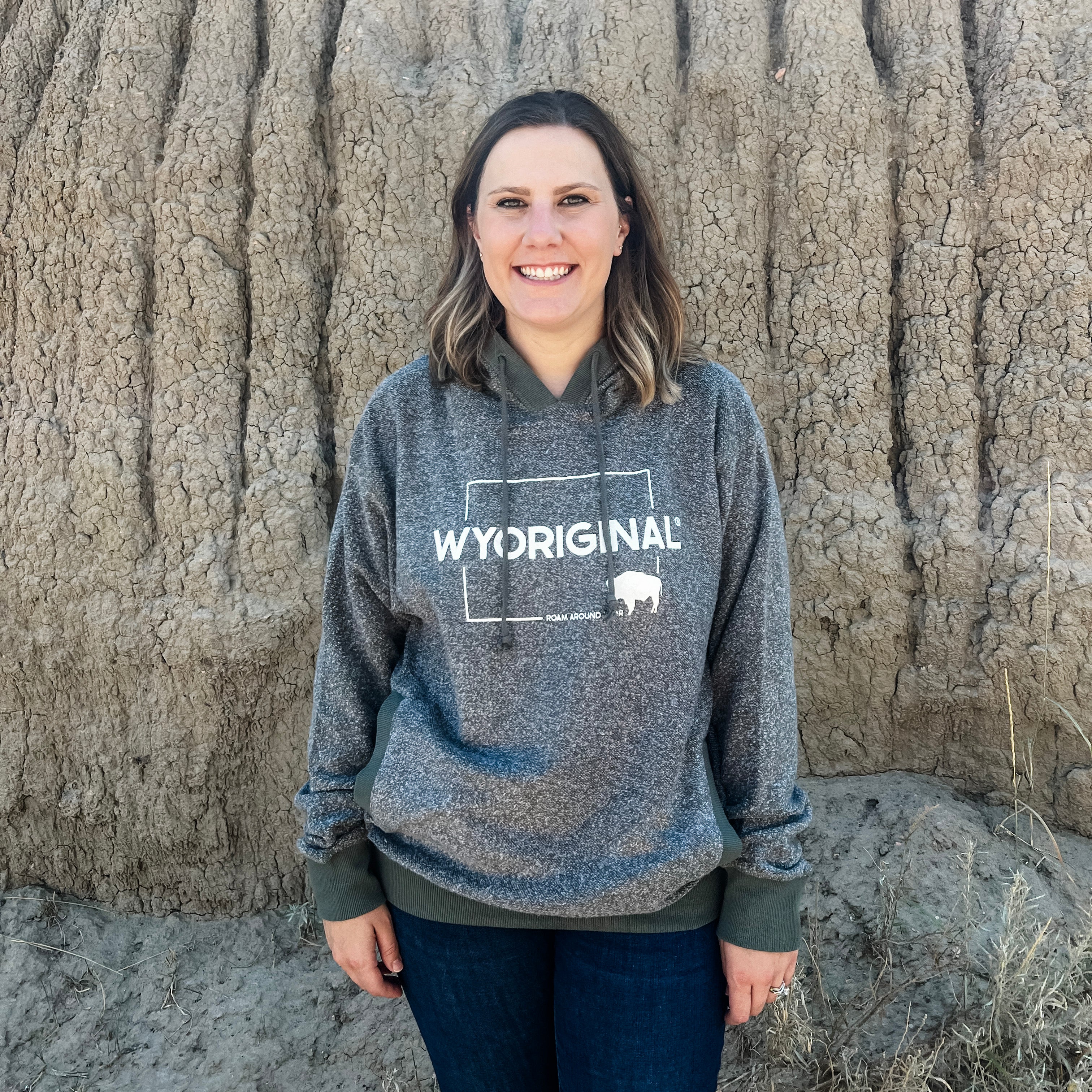 Wyoriginal Hooded Sweatshirt. Roam Around Wear is a Wyoming t-shirt company from Gillette, Wyoming.