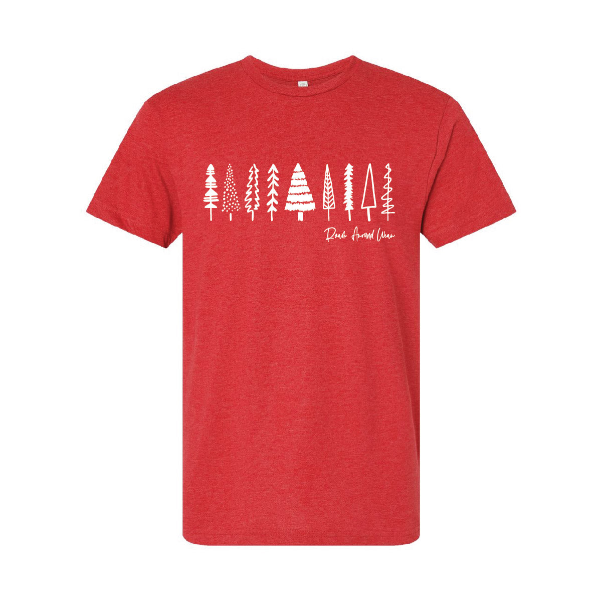 Vintage red holiday tee. Unisex. Roam Around Wear is a Wyoming T-shirt company based in Gillette, WY.