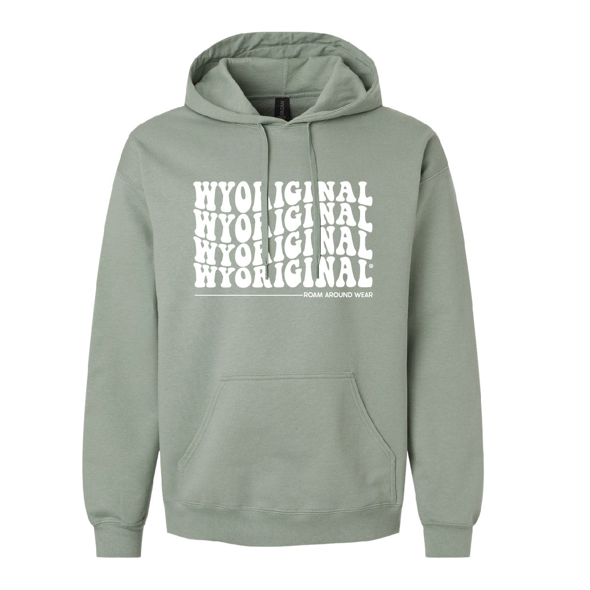 Sage Hooded sweatshirt. Wyoriginal sweatshirt. Holiday Sweatshirt. Roam Around Wear is a Wyoming T-shirt company based in Gillette, Wyoming